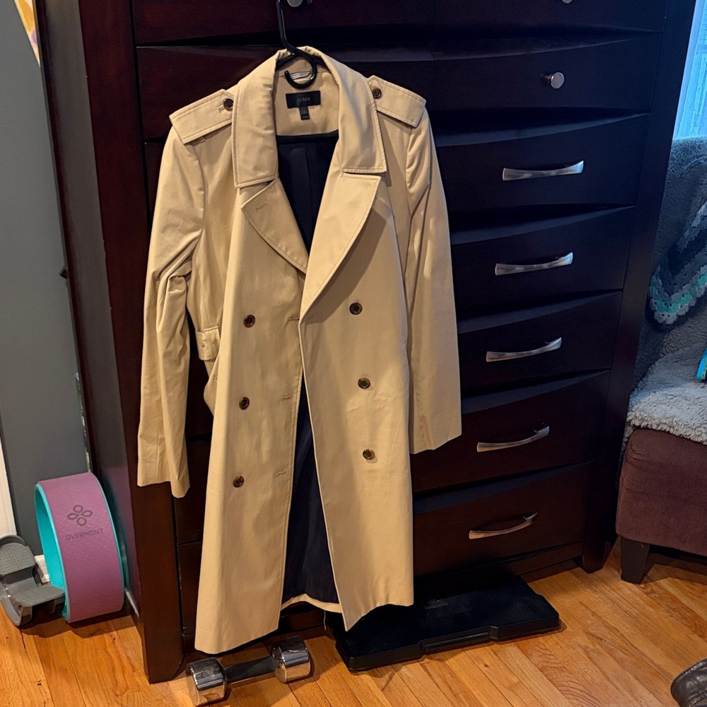 J. Crew Classic Beige Trench Coat